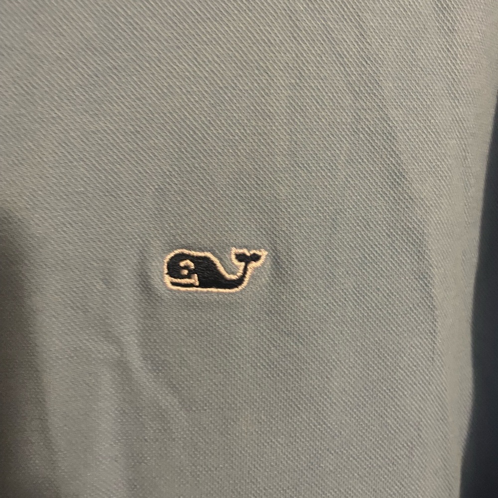 Vineyard Vines Men's Sky Blue Polo with Whale Logo Sz L - Picture 4 of 6